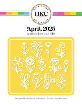 April 2025 Spring Flowers Cut File