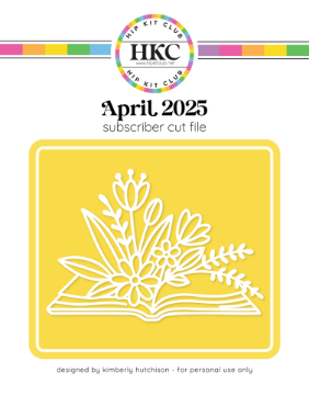 April 2025 Floral Book Cut File