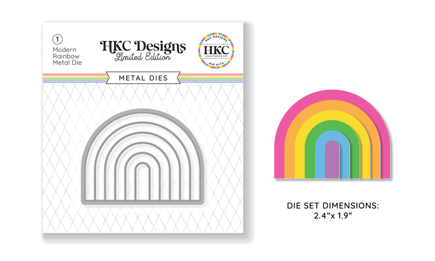 June 2025 Modern Rainbow Metal Die