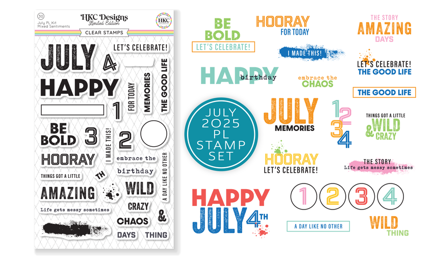 July 2025 Pocket Life Stamp Set