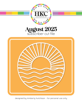 August 2025 Ocean Sunset Cut FIle