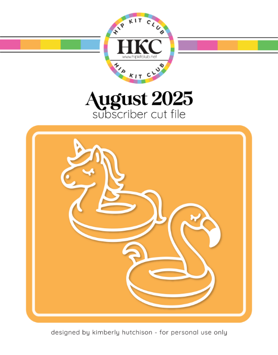 Picture of August 2025 Pool Floaties Cut FIle