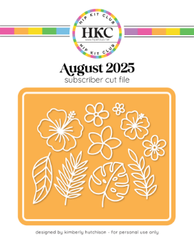 August 2025 Tropical Flowers Cut FIle