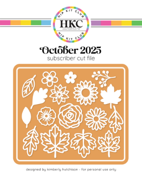 October 2025 Fall Flowers and Leaves Cut File
