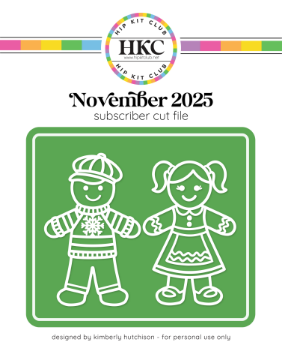 November 2025 Gingerbread People Cut File