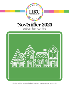 November 2025 Gingerbread Village Cut File