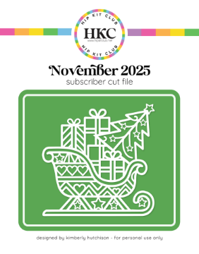 November 2025 Santas Sleigh Cut File