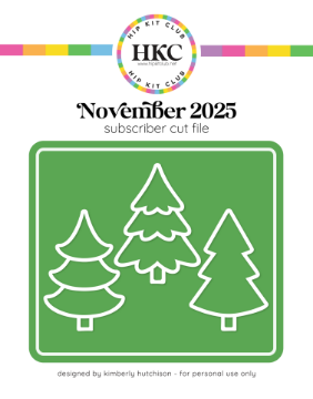 November 2025 Xmas Tree Trio Cut File