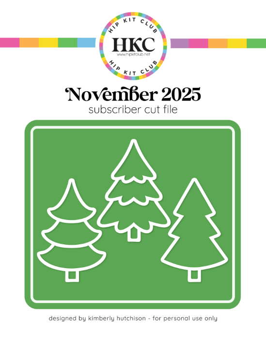Picture of November 2025 Xmas Tree Trio Cut File