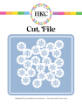 December 2025 Geo Snowflake Background Cut File - Cover Preview