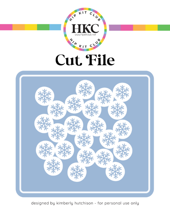 December 2025 Geo Snowflake Background Cut File - Cover Preview