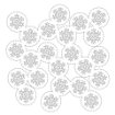 December 2025 Geo Snowflake Background Cut File - JPG Format