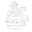 December 2025 Hot Cocoa Mug with Marshmallows Cut File - JPG Format