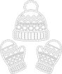 December 2025 Winter Hat and Mittens Set Cut File - JPG Format