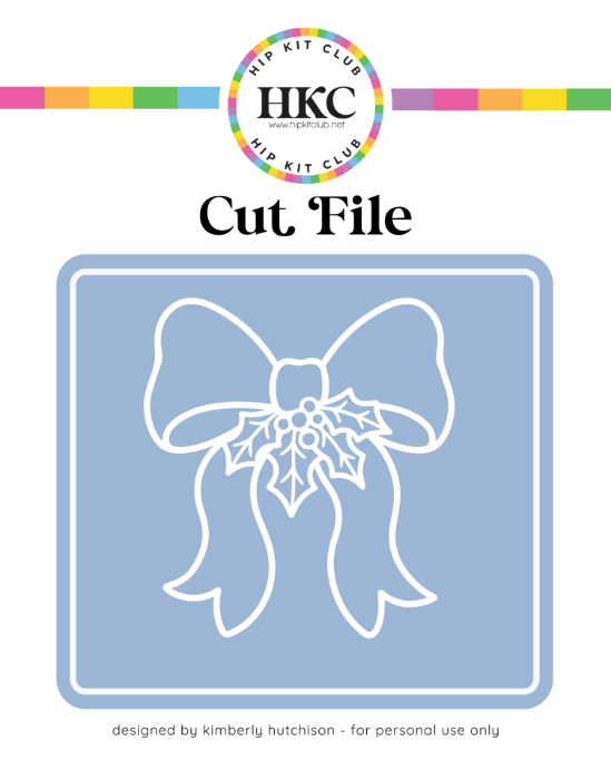 December 2025 Classic Christmas Bow Cut File - Cover Preview