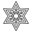 December 2025 Ornate Christmas Star Cut File - PNG Format