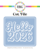 January 2026 Hello 2026 Retro Cut File - Cover Preview