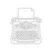 January 2026 Vintage Typewriter Cut File - JPG Format
