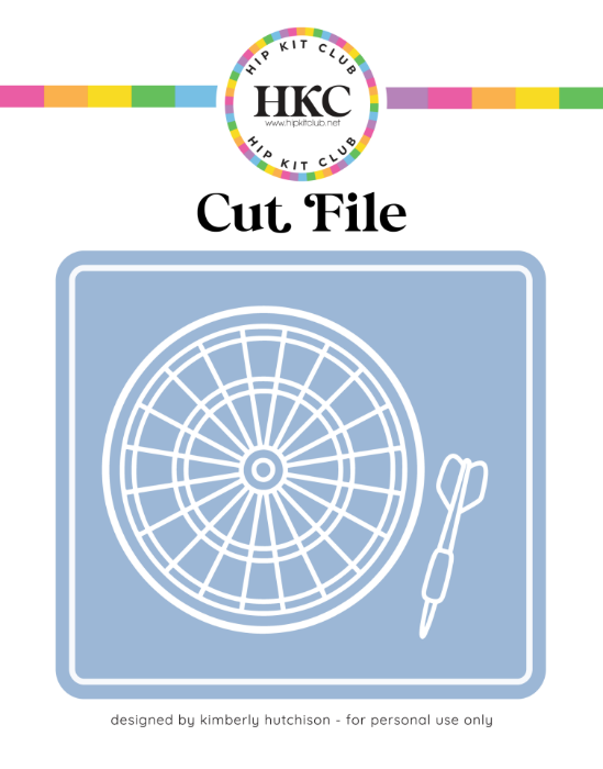 March 2026 Dartboard with Single Dart Cut File - Cover Preview