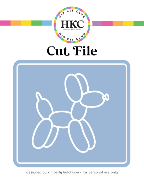 March 2026 Balloon Dog Playful Cut File - Cover Preview
