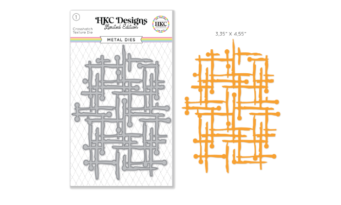 April 2026 Cross Hatch Texture Background Metal Die