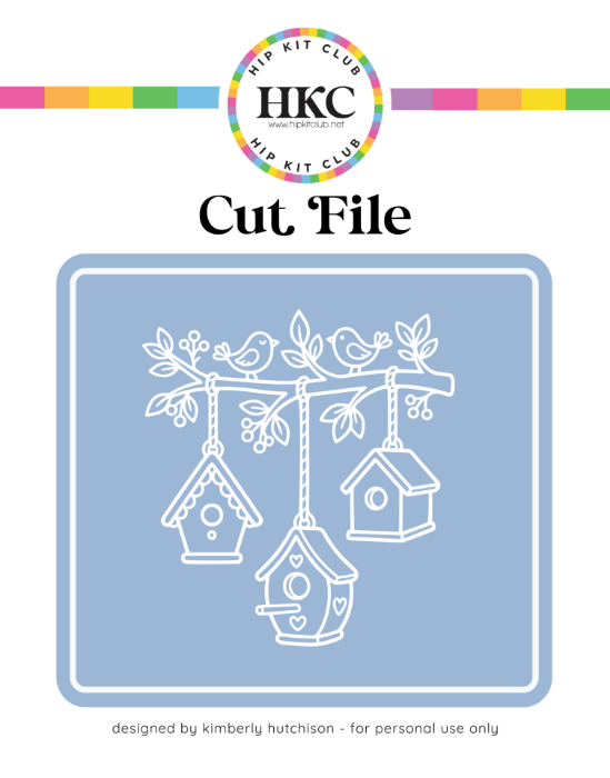 April 2026 Hanging Birdhouse Trio Cut File - Cover Preview