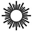 April 2026 Stylized Sun Burst Cut File - PNG Format