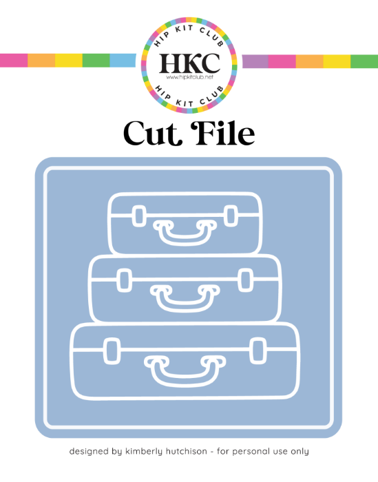 April 2026 Stacked Suitcases Cut File - Cover Preview