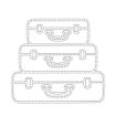 April 2026 Stacked Suitcases Cut File - JPG Format