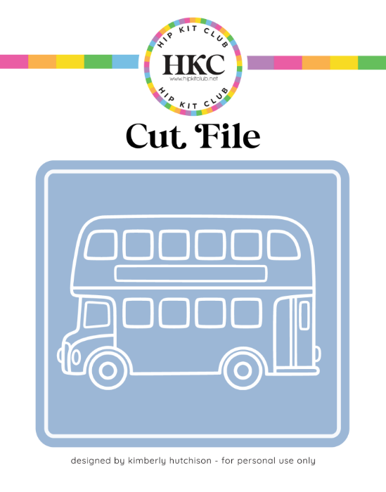 April 2026 Double Decker Bus Cut File - Cover Preview