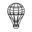 May 2026 Hot Air Balloon Cut File - PNG Format