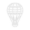 May 2026 Hot Air Balloon Cut File - JPG Format