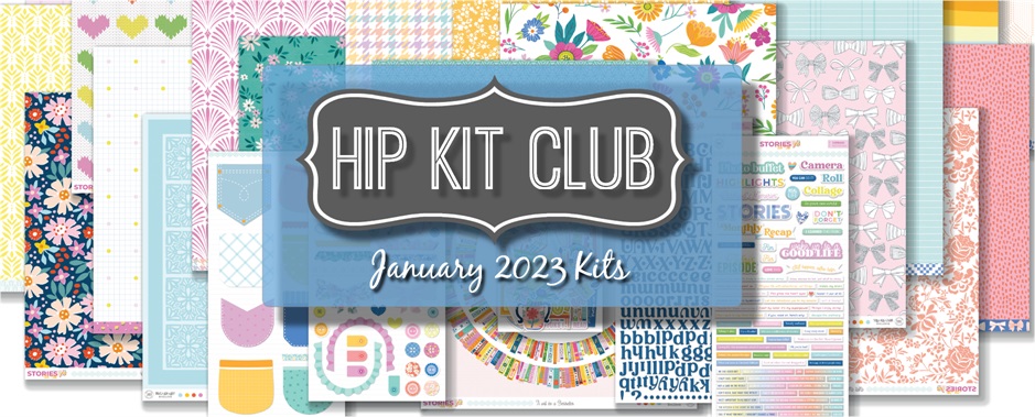 December 2023 Hip Kit Club Main Scrapbook Kit - Exclusive Cozy